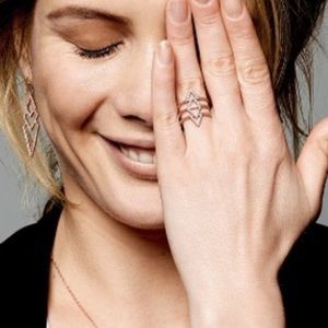 Pave Spear Ring - Adjustable